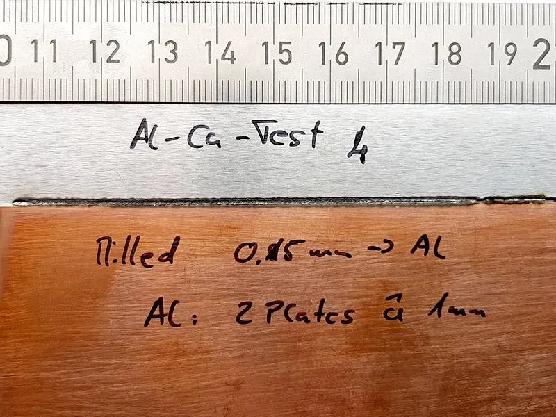 soudure laser test